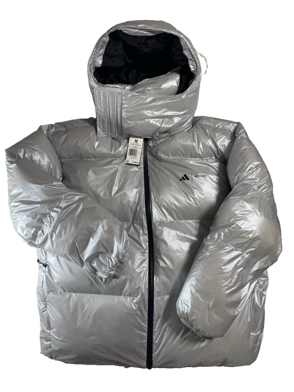 Adidas x Moon Boot Padded Puffer Jacket Silver KA3517 Mens Size Medium